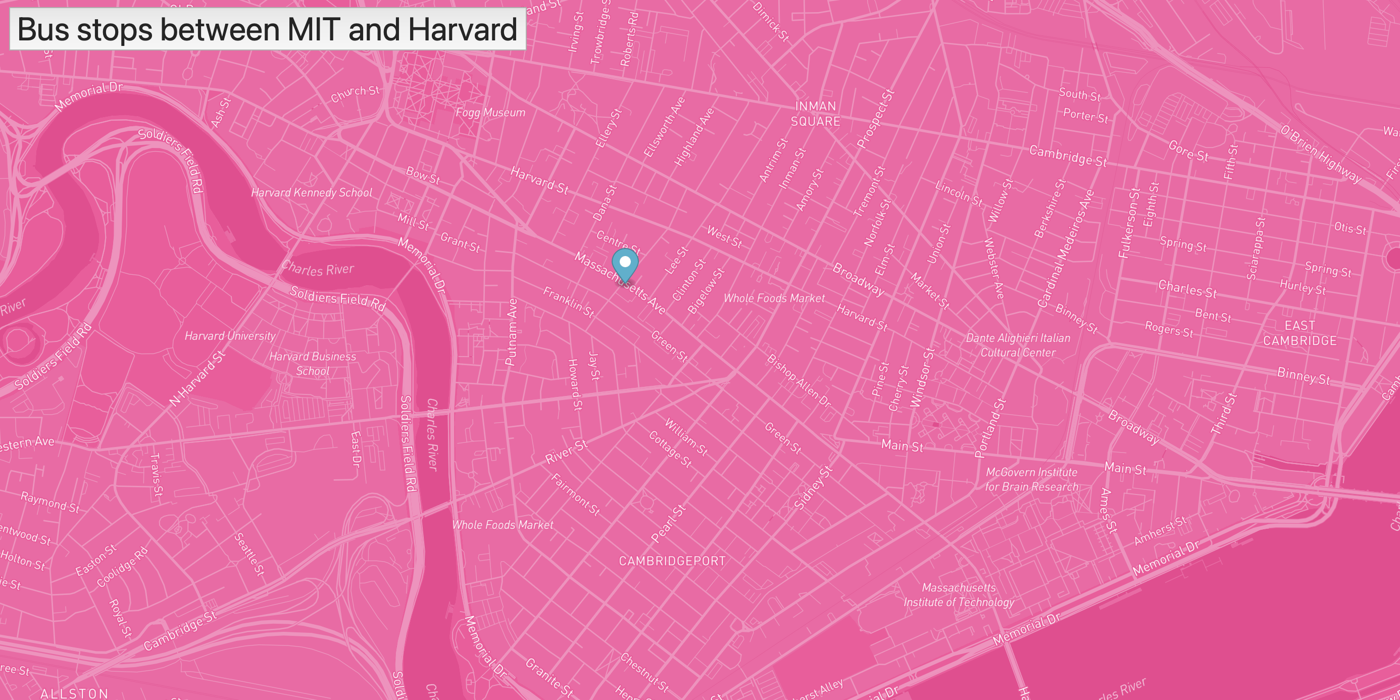pink map of cambridge