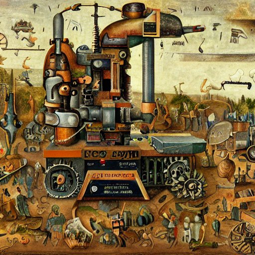 machine in the style bosch